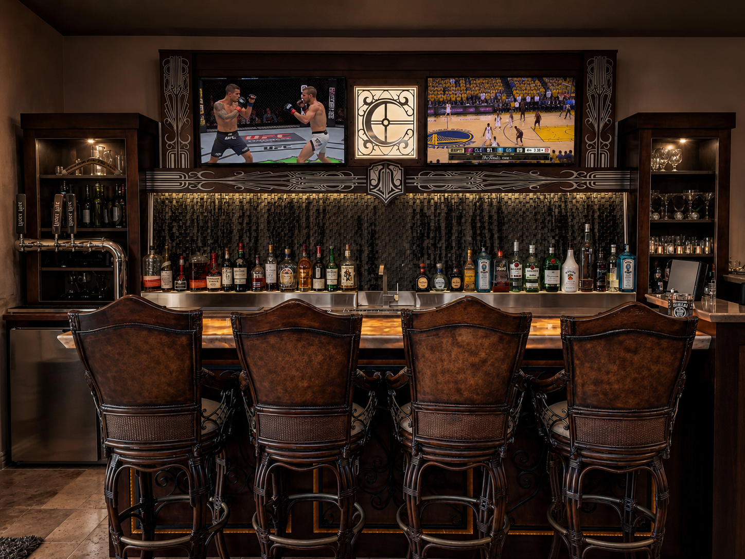 Cullen Residence Custom Bar, Palmdale, CA