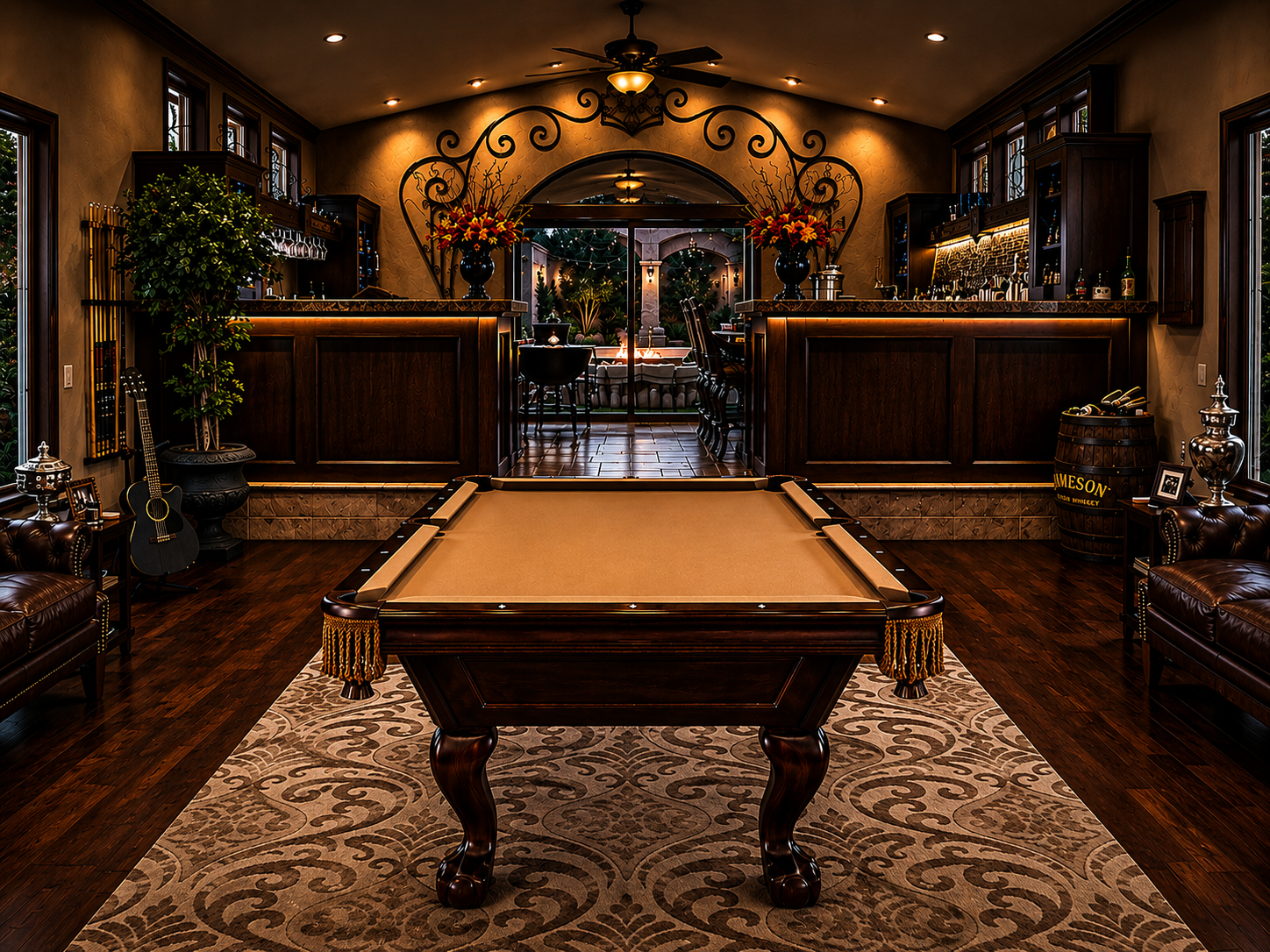 Cullen Residence Custom Bar, Palmdale, CA