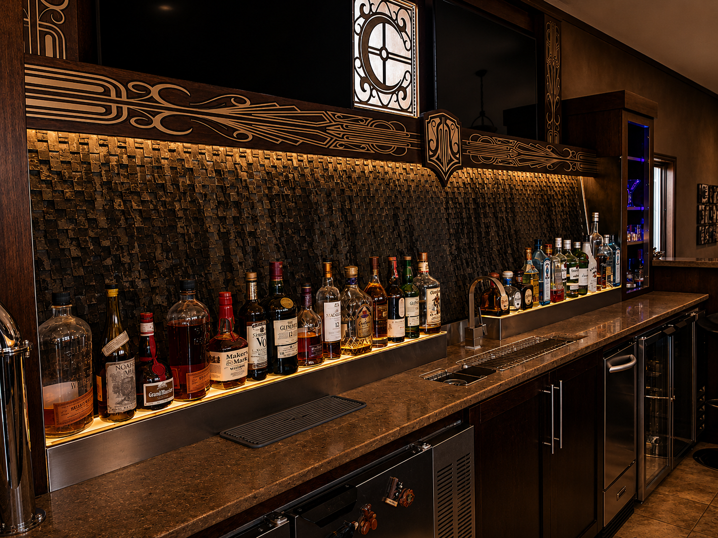 Cullen Residence Custom Bar, Palmdale, CA